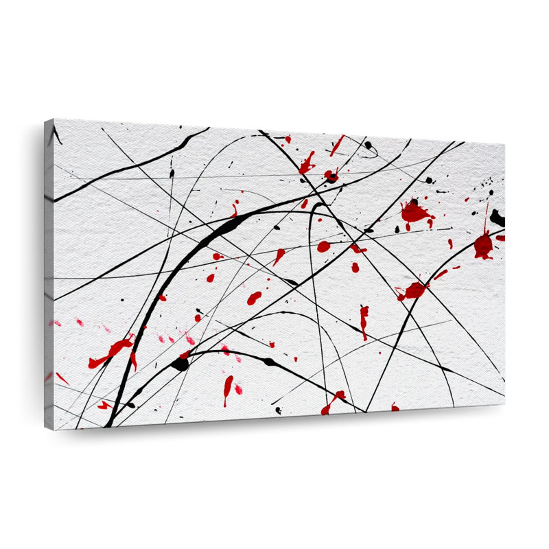 Modern Abstract Splash Canvas Print, 24" H x 36" W x 1.25" D