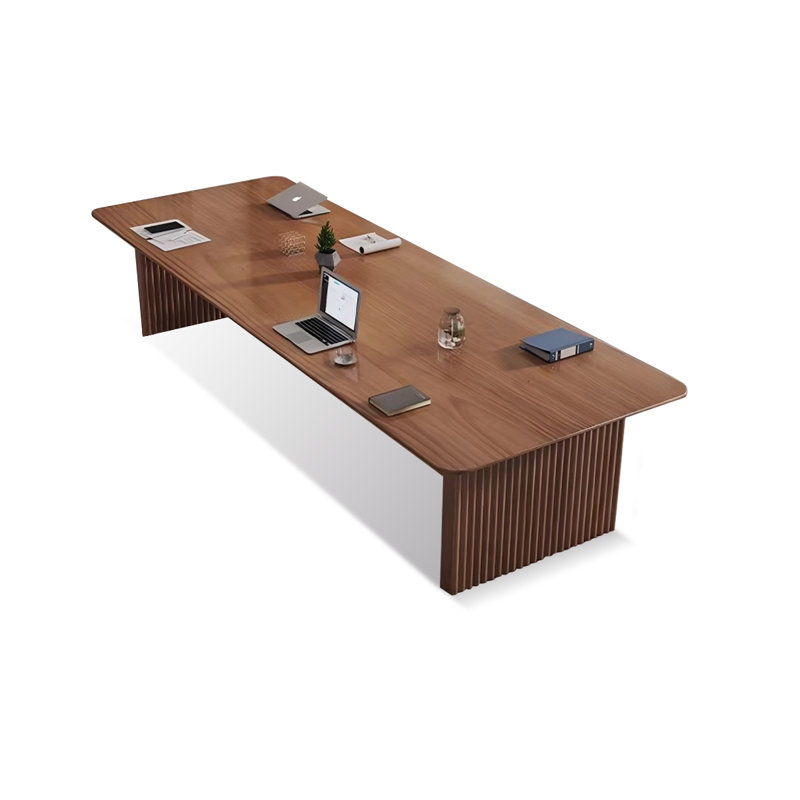 Table de conférence Burlywood, Noyer, H 29,53 po x L 94,49 po x l 35,43 po