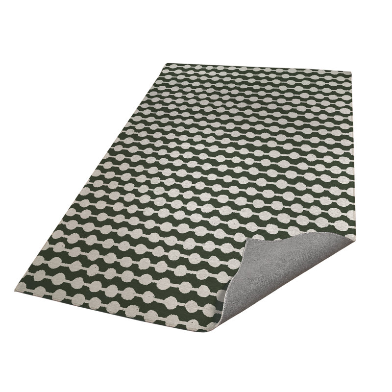 Dot Tied Kids Play Mat, Chimichurri/Green, Rectangle 48" x 72"