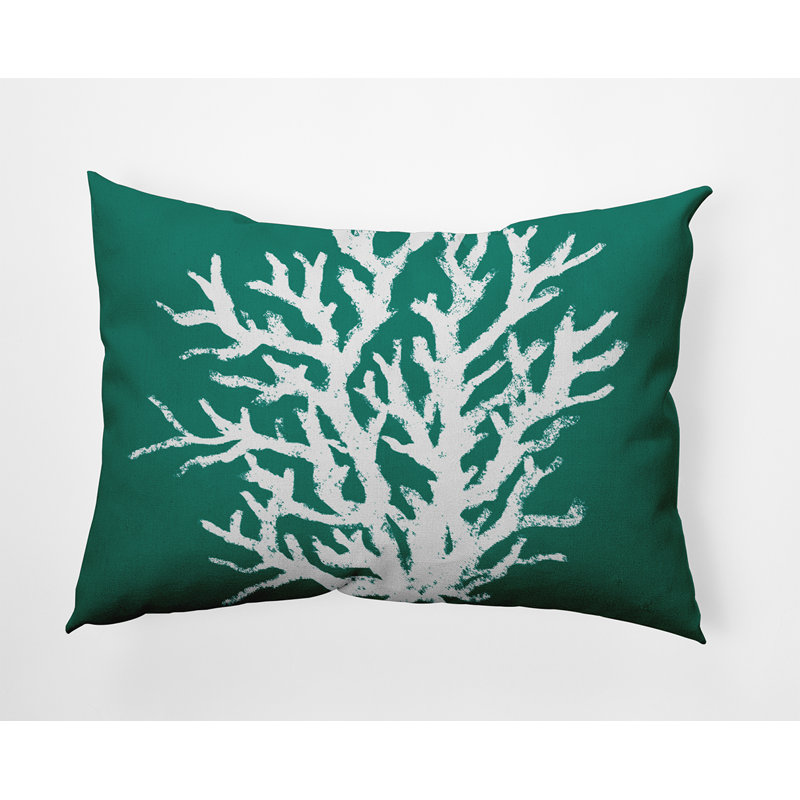 Housse et insert de coussin rectangulaire intérieur / extérieur en polyester , Vert trèfle