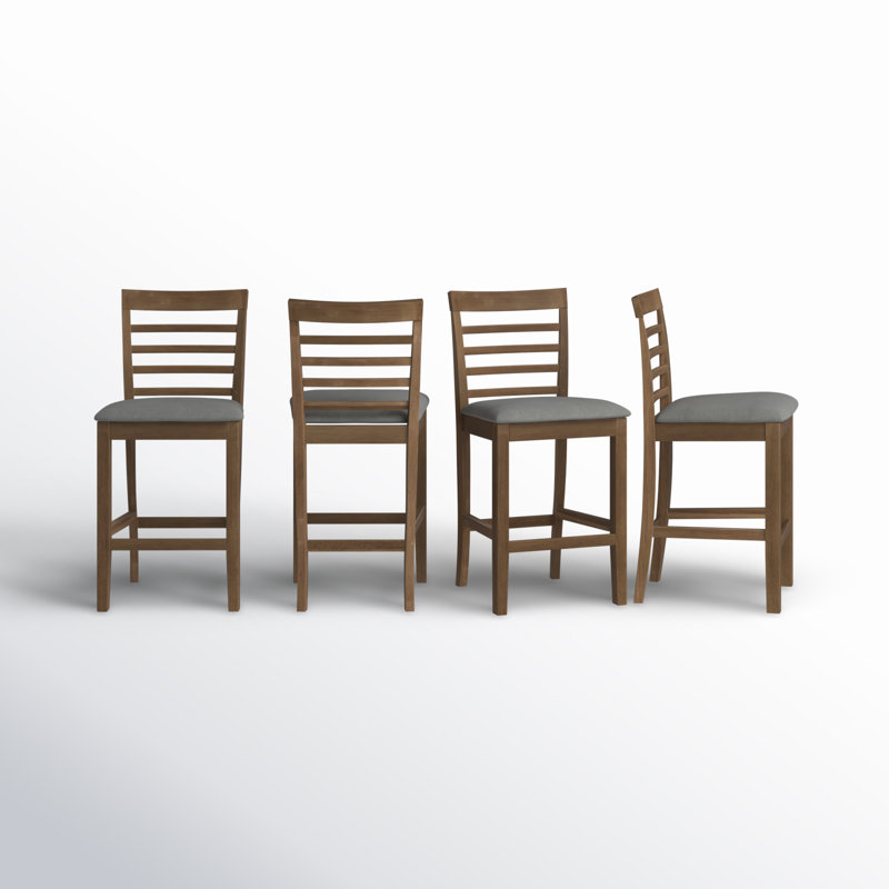 Chaise de comptoir Ance (ensemble de 4), Brun
