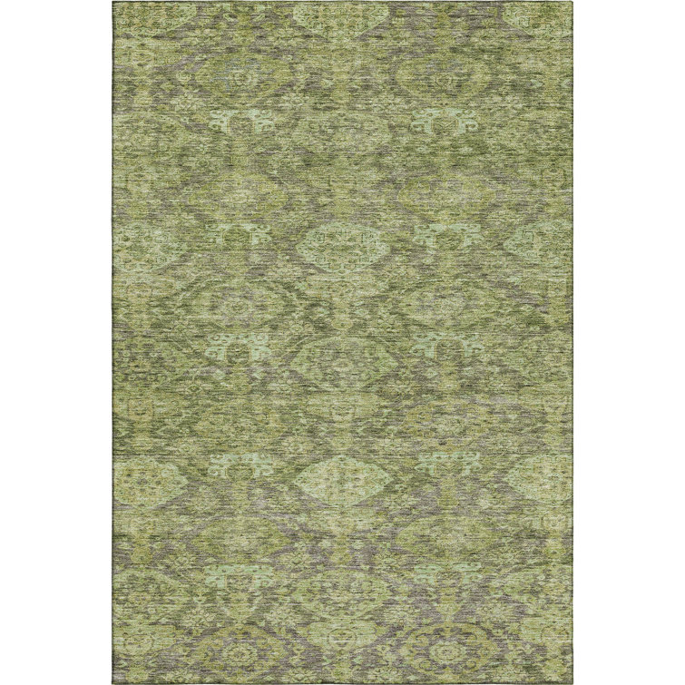 Premium Machine Washable Dahl AMF1084 Damask Rug