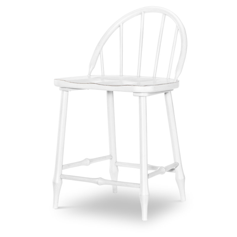 Country Living Vintage Market Windsor Counter Height Chair, White
