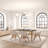 Geddies 6 - Person Solid Wood Solid Wood Top Four Leg Dining Set-1331008201-1331008696