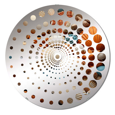 Bletsoe - Spiral Circle Wall Mirror