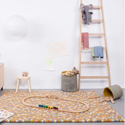 Polka Dots Hand Woven Area Rug