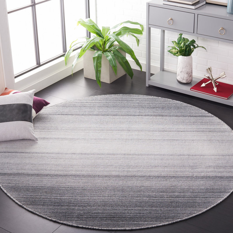 Kilim Flat Weave Performance Ombre Rug, Square 6'