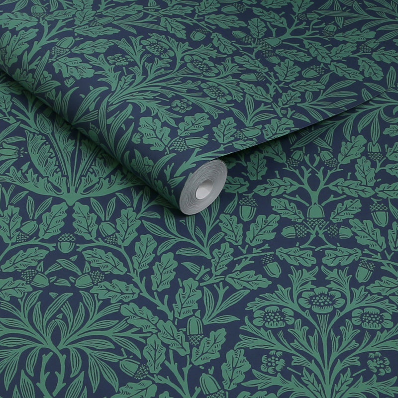 Papier peint Grody Acorn Sage, Bleu