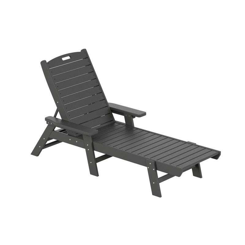 Laguna Outdoor Chaise Lounge, Gray