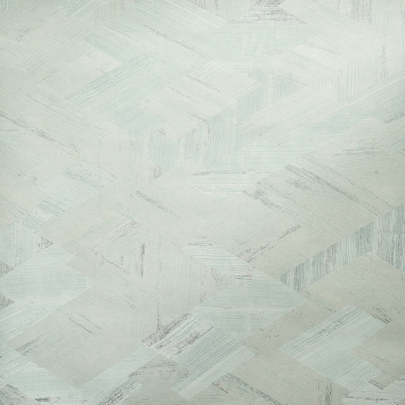 Rouleau de papier peint géométrique Slow Living, Menthe givrée