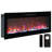 50” Built-in and Wall-Mounted Electric Fireplaces Smart WiFi Infrared Linear Fireplace 750W/1500W 13 Lifelike Flame Options Low Noise with Alexa and Remote Control, Thermostat, Timer