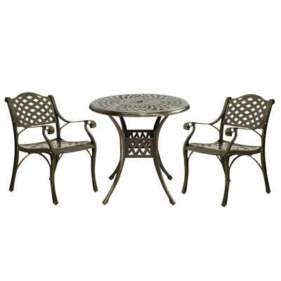 Ensemble bistro 3 pièces Darby Home Co