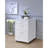 High Gloss & Chrome Finish File Cabinet-155635491