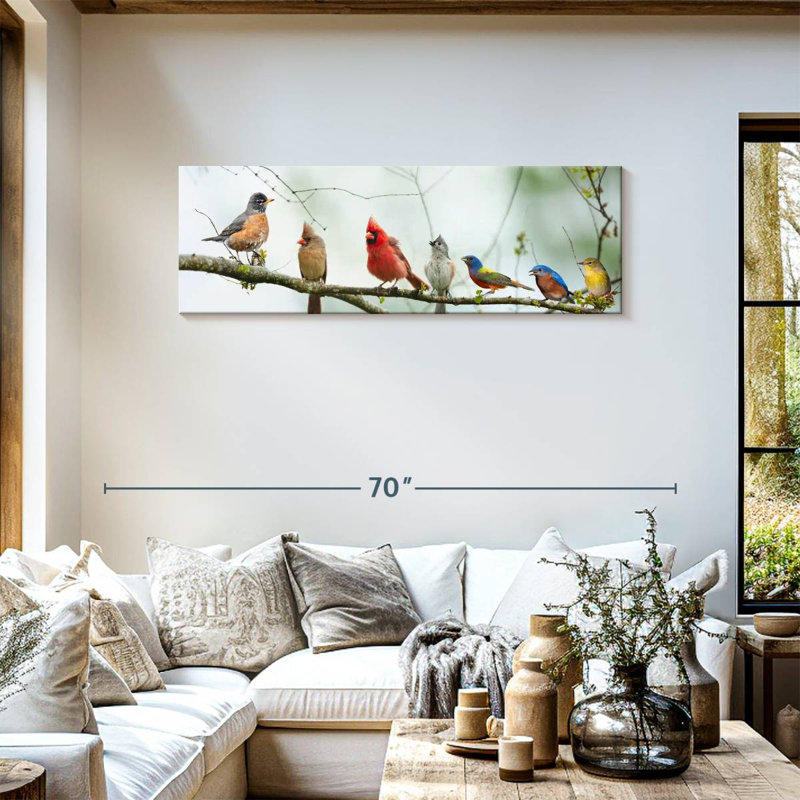 Sur toile, H 51 po x l 17 po x P 1,25 po