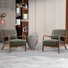 66 cm Wide Modern Minimalist Upholstered Solid Wood Accent Armchair with A Supportive Backrest (Set of 2)