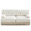 Polaire à boutons et jupe à pompons élégante, idéale pour une chambre à coucher de style classique, en velours beige.