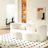 Modern Floor Sofa with 2 Pillows