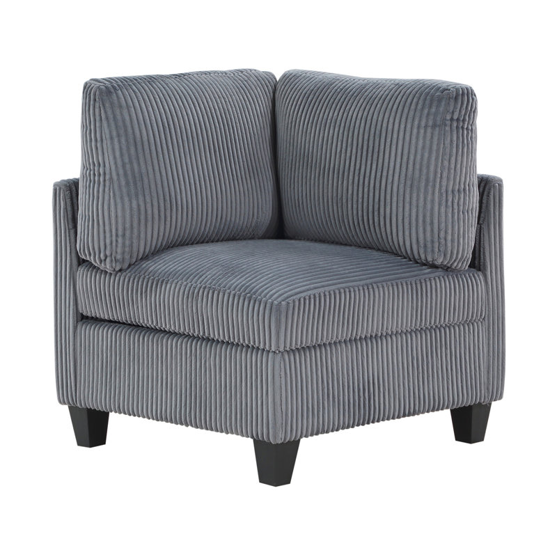 Canapé modulaire 6 pièces avec sièges de rangement 6 pièces, Tissu gris foncé