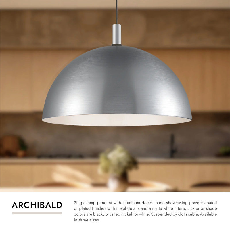 Archibald 1 - Light Pendant, Black, 20" H x 32" W x 32" D