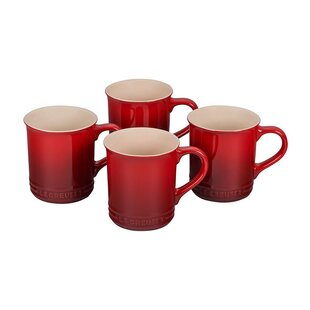  Godinger Coffee Mugs, Italian Made Glass Coffee Mug, Hot  Beverage Tea Cups, Glass Cups, Drinking Glasses - 10oz., Set of 4 : Home &  Kitchen