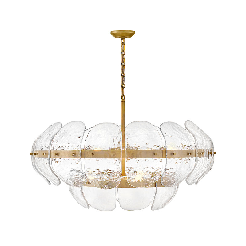 Grand lustre cylindrique à neuf lumières Lillia