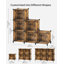 6 Pair Stackable Shoe Storage Cabinet