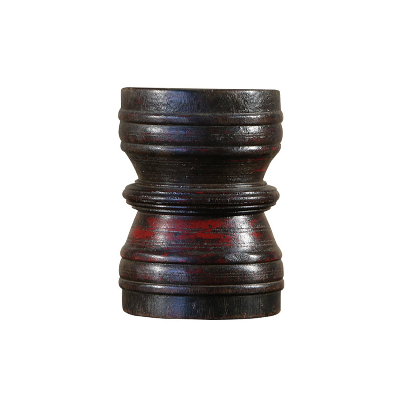 7'' H Solid Wood Candlestick