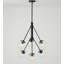 Luminaire suspendu lustre en verre 6 lumières