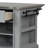 Kitchen Island, Gray Finish