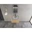 Meuble-lavabo mural 30 po avec lavabo en céramique Art, 2 portes à fermeture en douceur, contreplaqué, finition chêne blanc américain, emballage KD