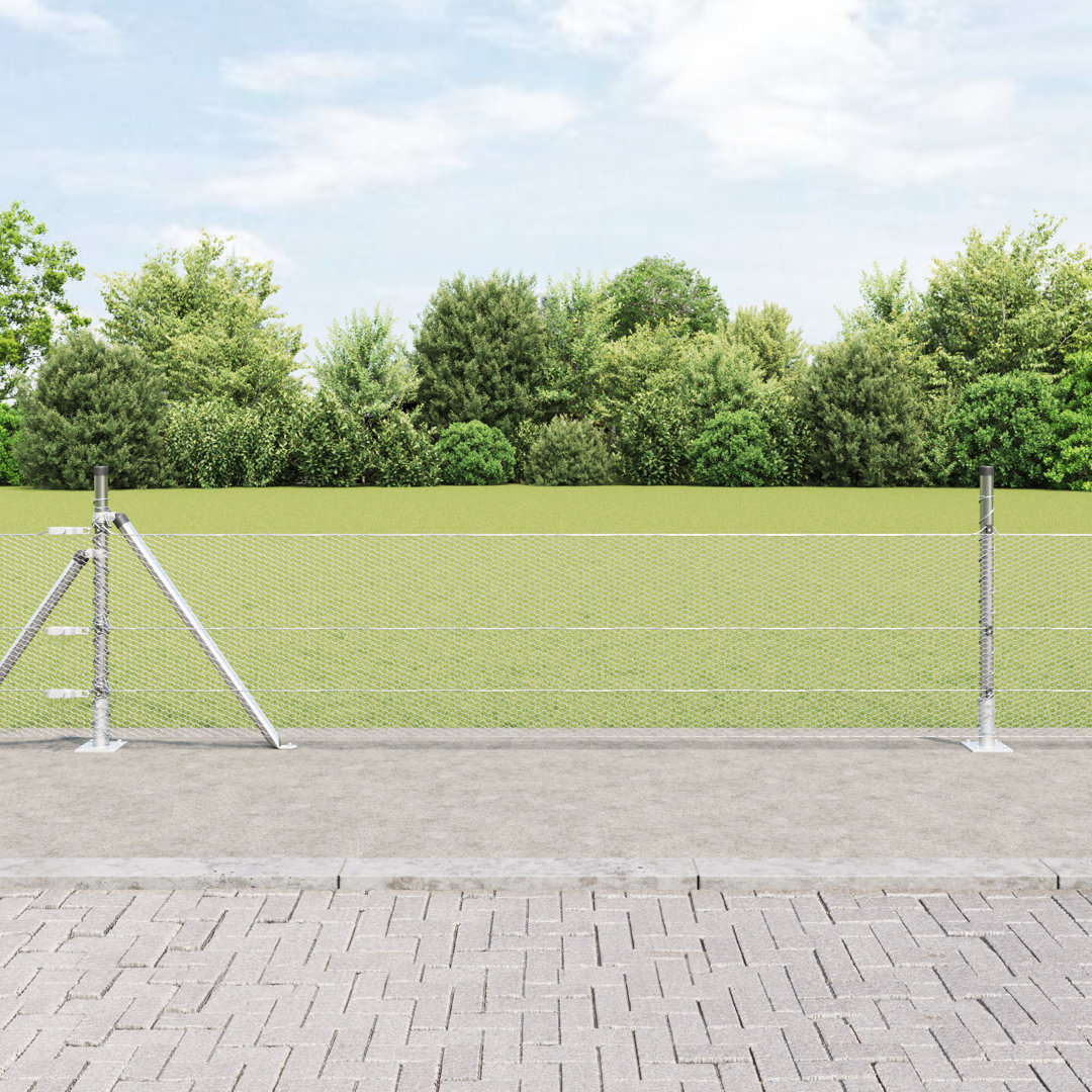 Hexagon Fence Galvanised Steel