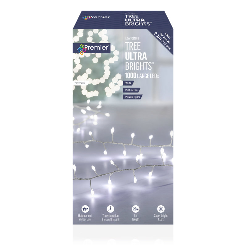 2000cm LED String Lights, White