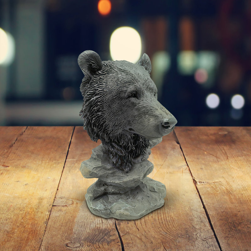 4.5"H Bear Bust Figurine
