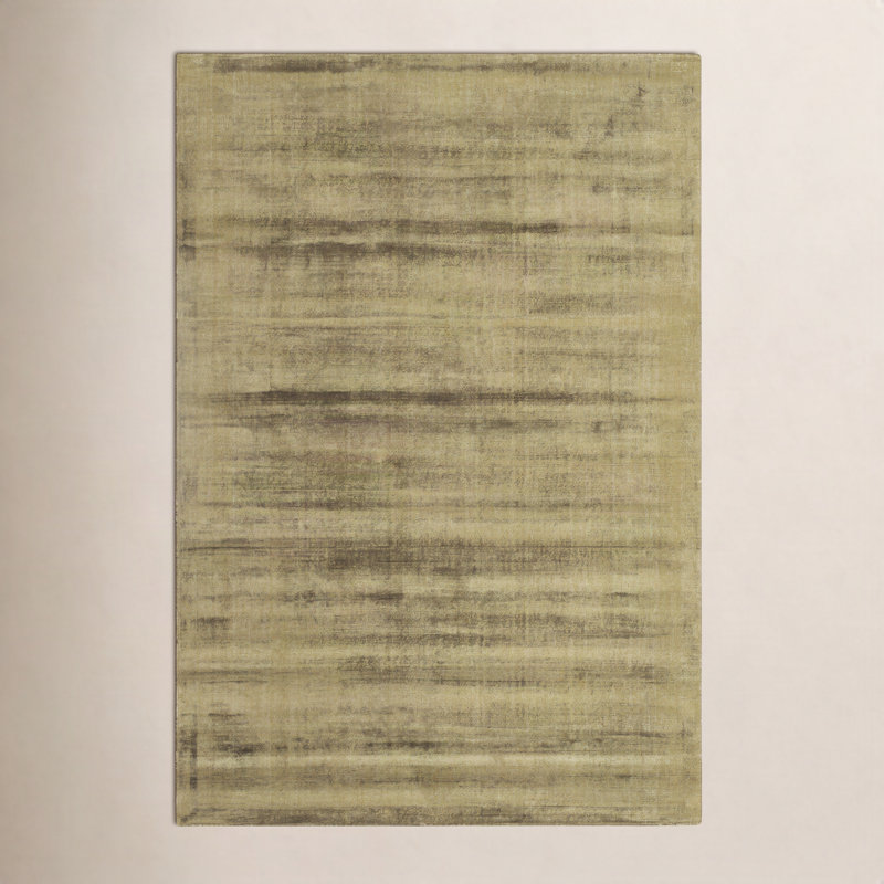Tapis d'intérieur en viscose tissé à la main Fennel, Rectangle 6 pi x 9 pi
