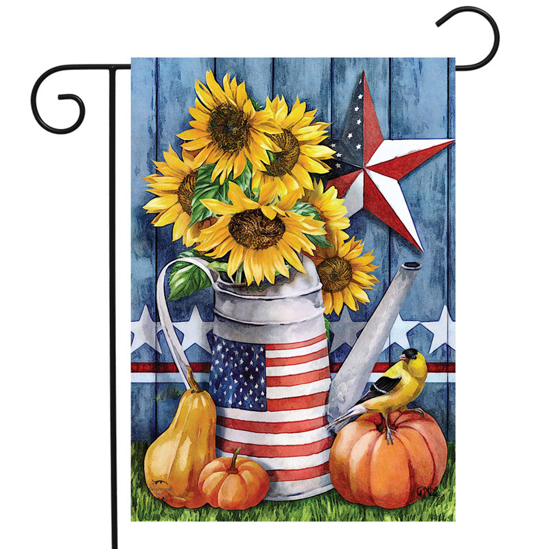 Drapeau de jardin American Autumn Farmhouse