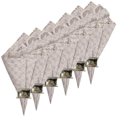 Namboodri Nazima Gray Cotton Reversible Cotton Napkin