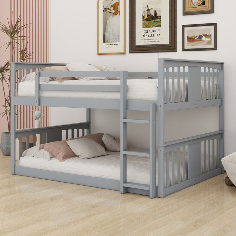 Lit superposé standard Bailey-Joe, gris, Double sur double