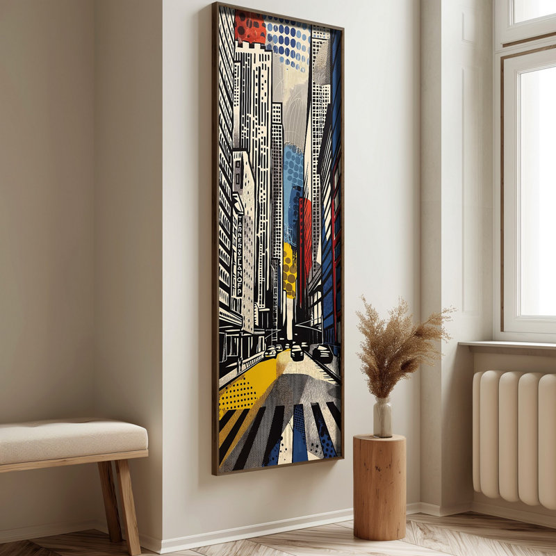 Élégante peinture décorative en panneau de fibres à densité moyenne, 15,8 po x 47,2 po | 100% UV imprimé sur panneau de fibres à densité moyenne de 3 mm avec cadre durable en bois de pin 100% (épaisseur: 0,14 pouce) | Art mural parfait pour le salon, la chambre à coucher et le bureau