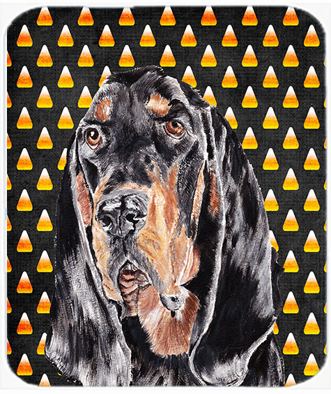 Planche à découper en verre caroline trésors coonhound Halloween Candy Corn