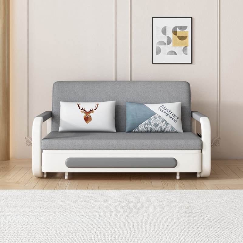 Vergel 50.3'' Slipcovered Reclining Sleeper Sofa