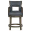 Sidecar Upholstered Stool with Solid Wood Frame-59137869-59137928-59138179