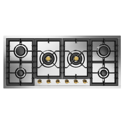 ILVE Nostalgie II Series 48 in. Gas Cooktop with 6 Sealed Burners (Natural Gas)