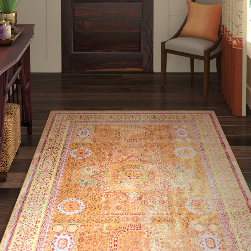 Glasser Oriental Indoor Rug, Rectangle 5'1" x 8'