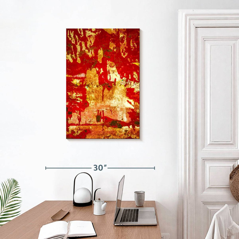 Avery A Study In Red And Gold, 30" H x 20" W