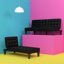 Alaira Faux Leather Chaise Lounge