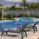Deccani 64.17" Long Quilted Reclining Chaise Lounge Set with Table
