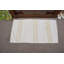 Tapis de porte turc rétro avec motif rayé beige classique offrant un accueil chaleureux