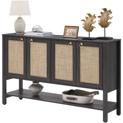Buffet polyvalent avec 4 portes et 1 tablette ouverte Pomodoro Boho