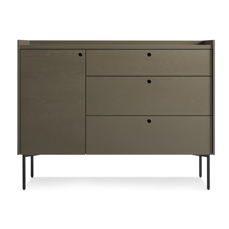 Peek 49'' W Credenza, Dark Olive