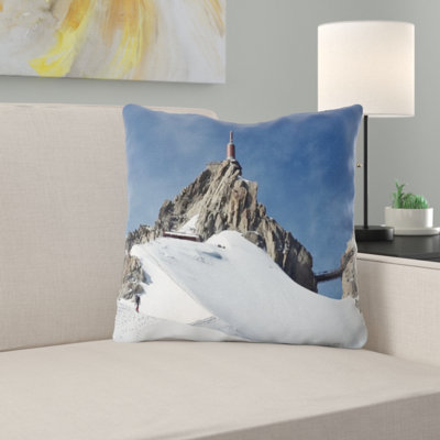 Aiguille Du Midi Throw Pillow